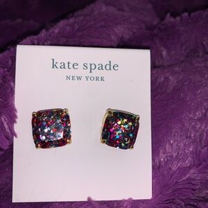 Kate Spade glitter earrings nwt